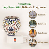 Delicate fragrance through ceramic diffuser