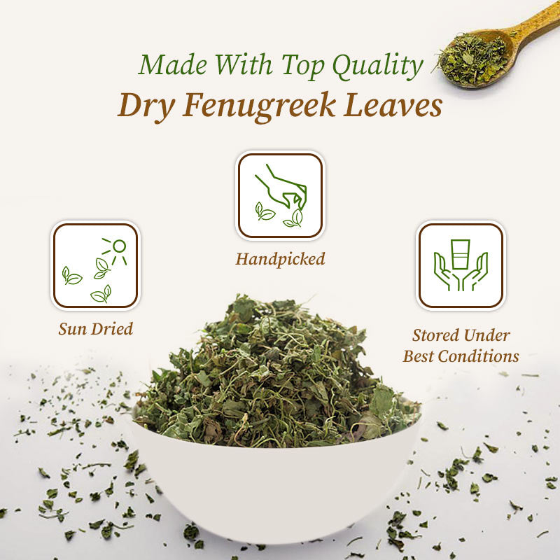 Dry fenugreek leaves