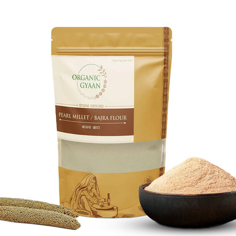 Bajra Flour / Pearl Millet Flour / Activated Flour - Organic Gyaan