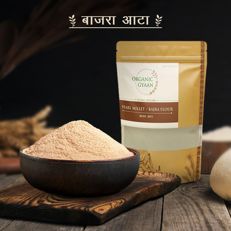 Bajra Flour / Pearl Millet Flour / Activated Flour - Organic Gyaan