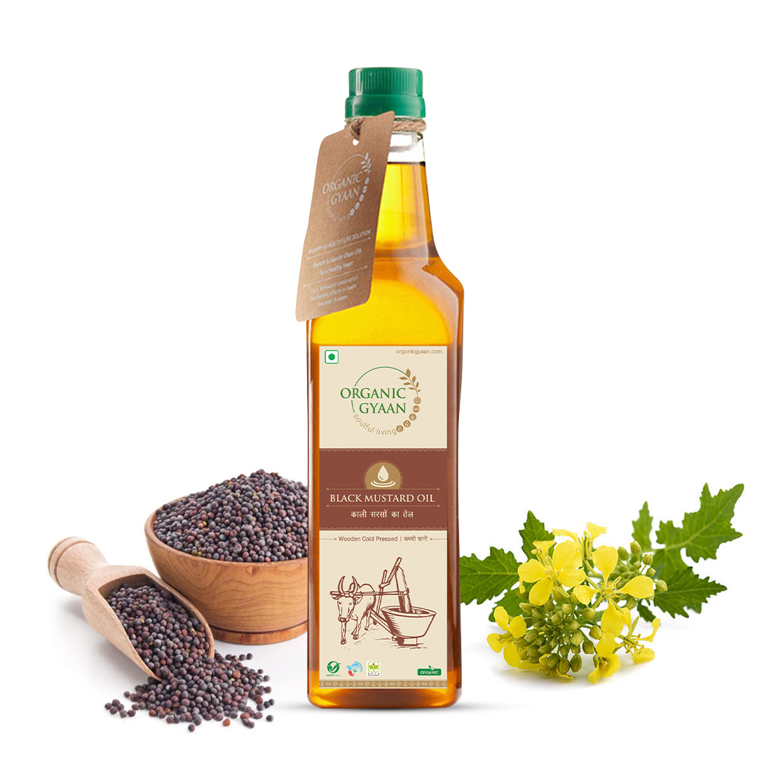 Wooden Cold Pressed Black Mustard Oil