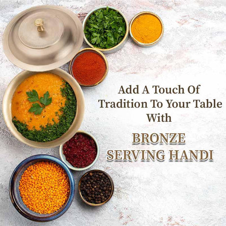 Bronze serving handi