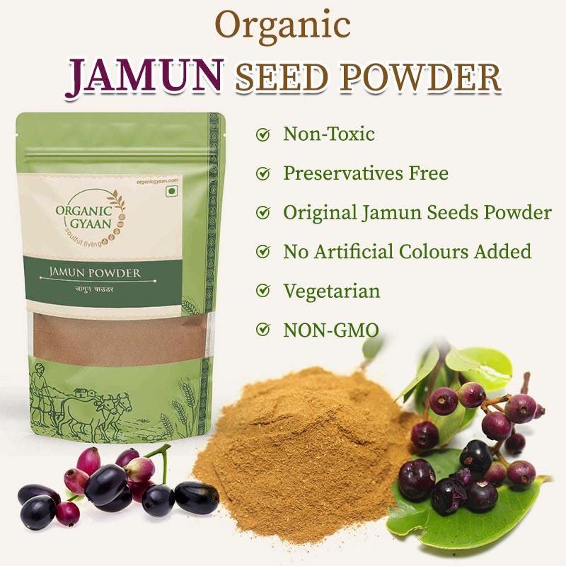 Jamun Seed Powder - Organic Gyaan