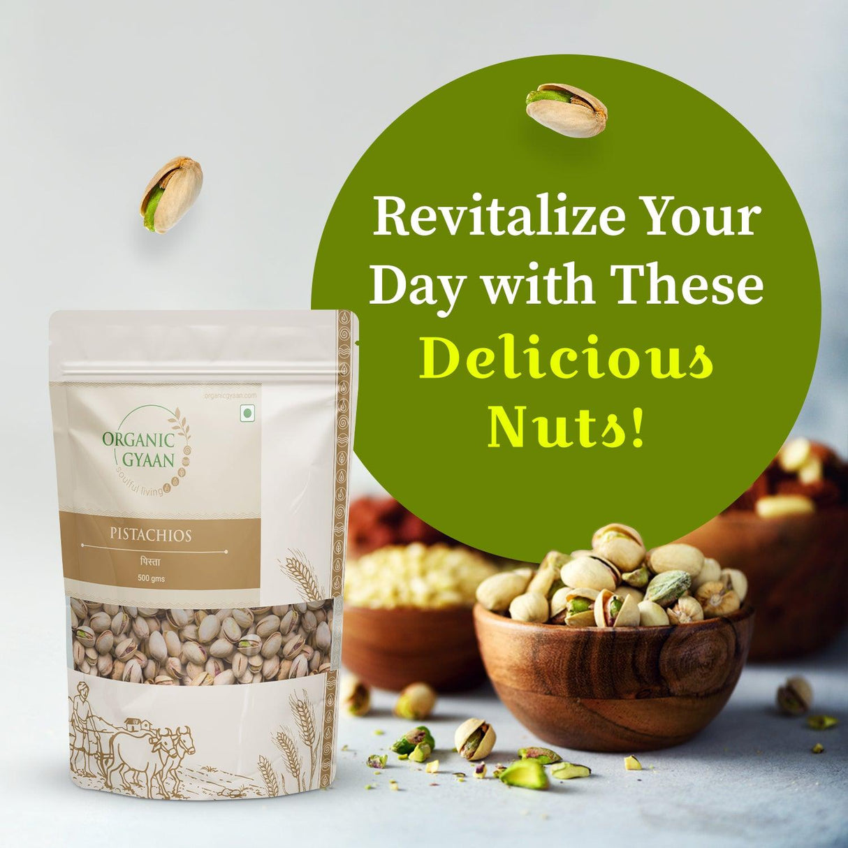 Delicious pistachios 