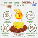 Flax seed oil rich source of omega 3