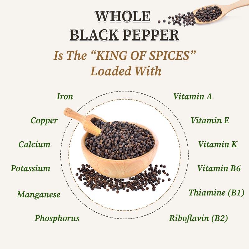 nutrients in black pepper / kali mirch