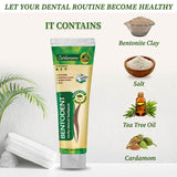 Ingredients in bentodent cardamom toothpaste 