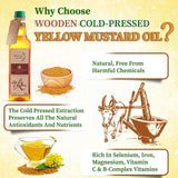 Choose wooden cold pressed yellow mustard oil 