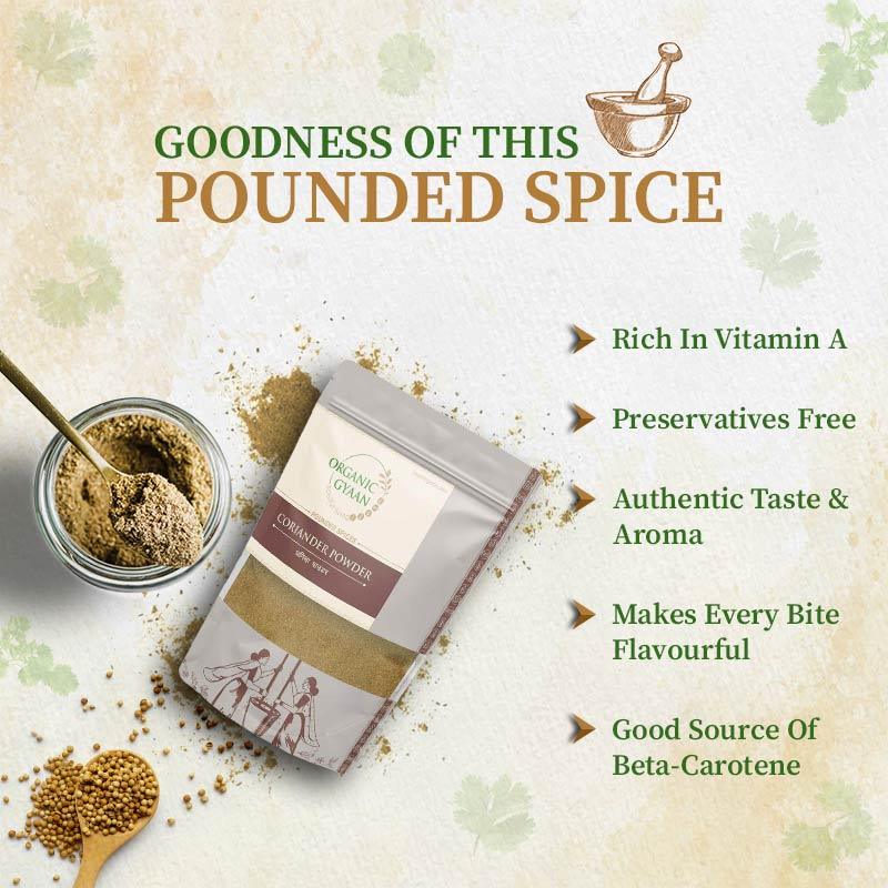 Goodness of coriander powder