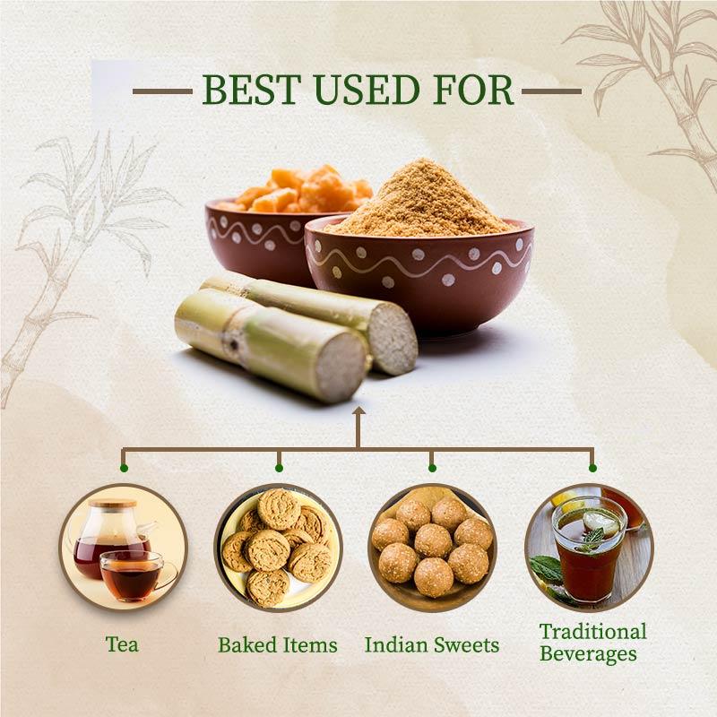 Jaggery powder uses 