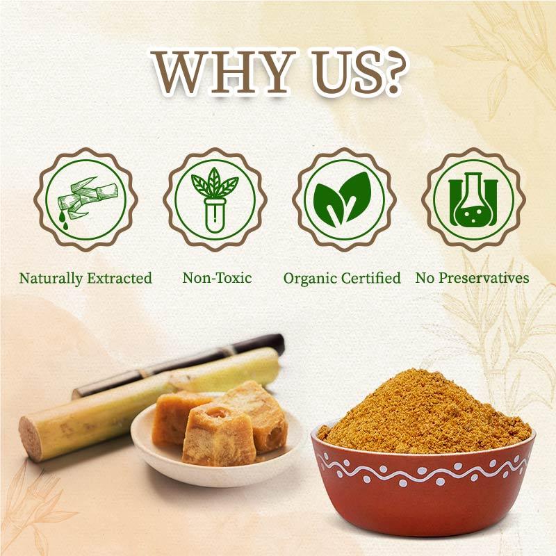 Jaggery powder by organic gyaan