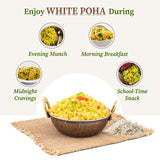 White poha meal