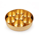 Brass masala box by organic gyaan